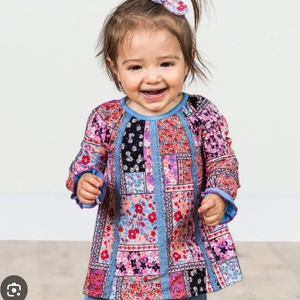 Matilda Jane ‘New Frontier Top.’  Girls size 6-12 months.